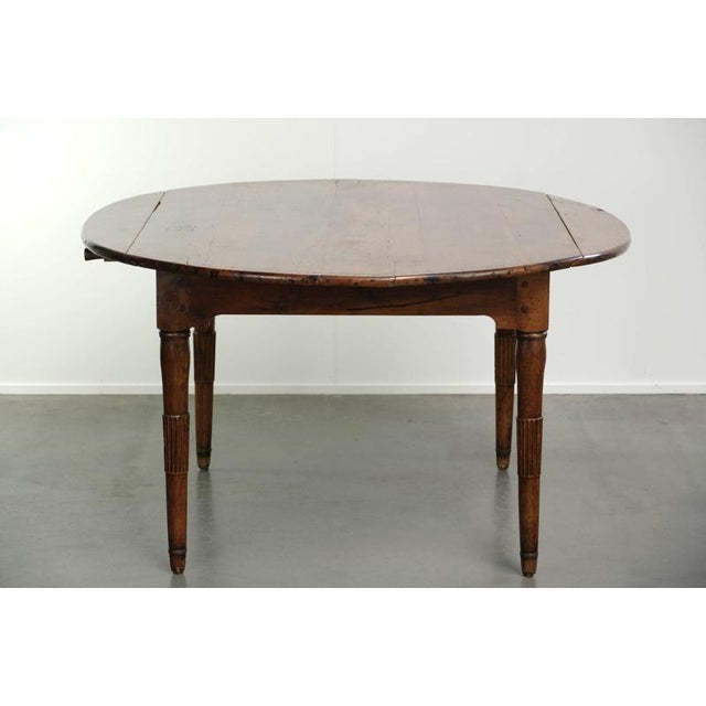 Antique 19th Century French Farmhouse Table in Walnut For Sale - Image 4 of 14