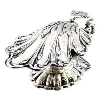 Silver Salt Shaker with Reliefs and Applications For Sale