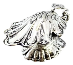 Silver Salt Shaker with Reliefs and Applications