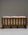 1970s French Chestnut Brown Brutalist Oak Upholstered Sofa For Sale - Image 4 of 15