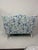 Coastal Upholstered Loveseat in Coastal Coral Print For Sale - Image 3 of 5