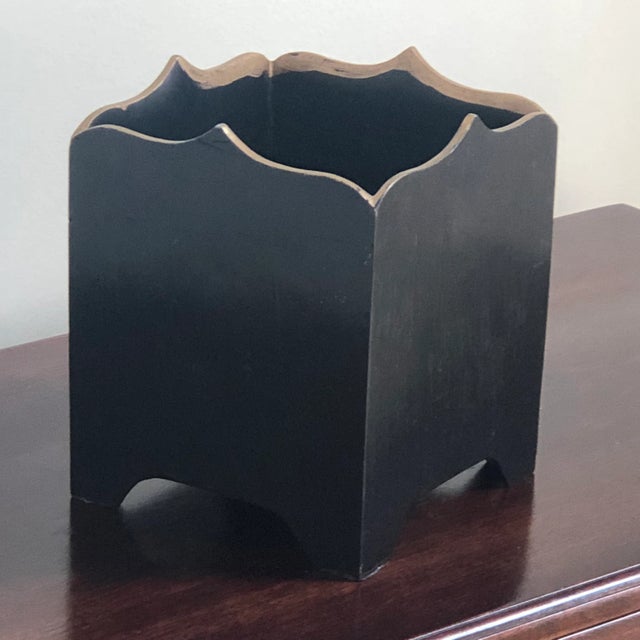 Vintage Carolyn Sheffield Wood Planter, England For Sale - Image 4 of 12