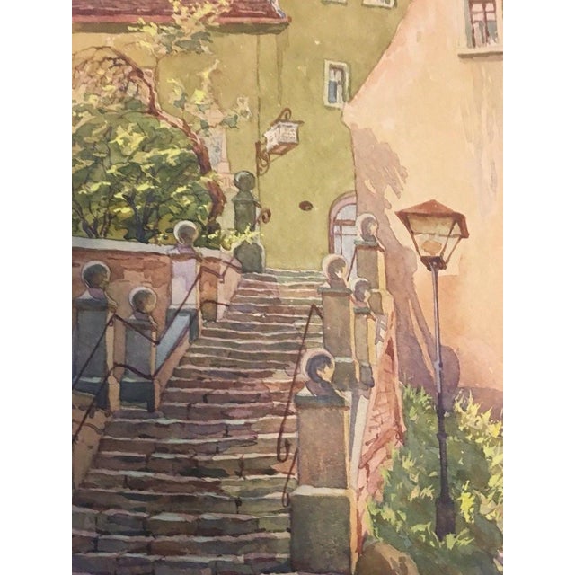 Arnold Karl, Ratskeller Charming, 1942, Watercolor and Gouache For Sale - Image 12 of 13