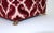 Vintage Italian Leather & Ruby Red Cut Velvet Jewelry Box For Sale - Image 4 of 15