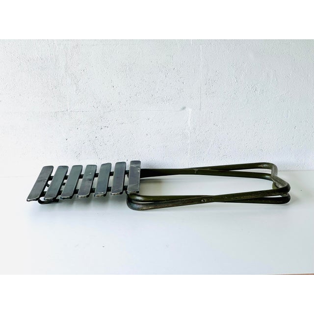 Industrial Folding Metal Chair, 1970s For Sale - Image 12 of 18