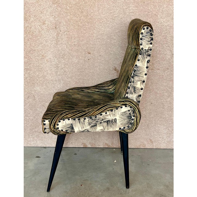 Italian Mid-Century Modern Set of 4 Chair in the Gio Point Style For Sale - Image 17 of 18