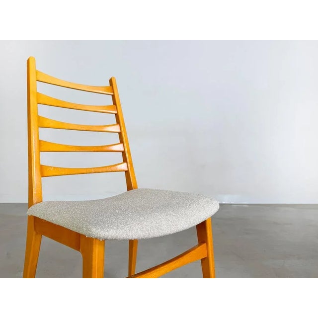 Vintage Chairs in Bouclé, 1960s, Set of 4 For Sale - Image 10 of 12