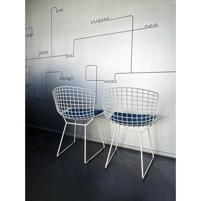 Metal Model 4023 Dining Chairs by Harry Bertoia for Knoll International, 1970s, Set of 2 For Sale - Image 7 of 18