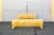 Beige Wooden Parchment, and Brass Bed, Italy, 1940s For Sale - Image 8 of 8