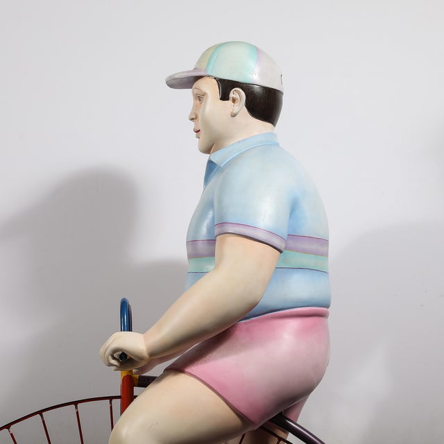 Boy Riding a High Bicycle Edition 11/25 Documented & Signed by Sergio Bustamante For Sale - Image 15 of 18