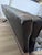 1950s Vintage Mid Century 1950’s Black Vinyl Tufted Upholstered Lounge Sofa Couch For Sale - Image 5 of 5