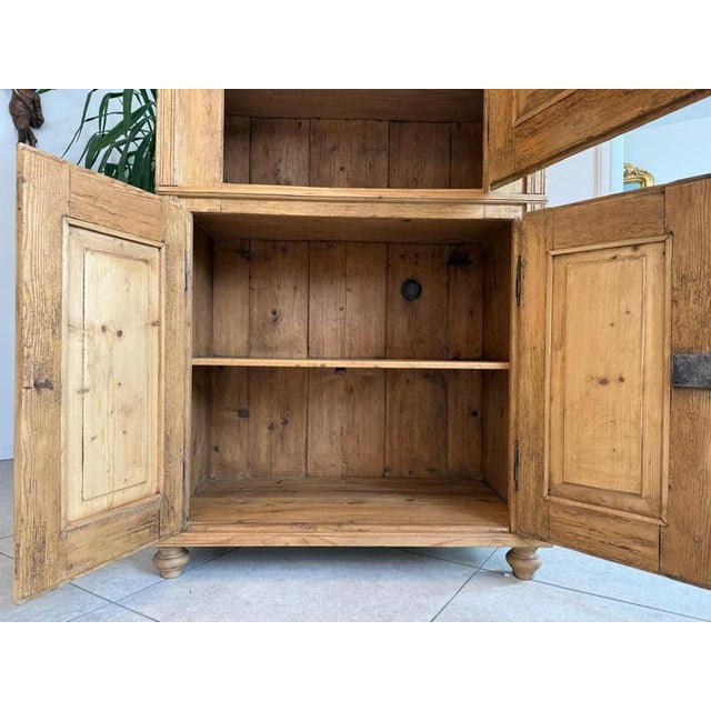 Vintage Farm Wood Bread Cupboard For Sale - Image 12 of 13