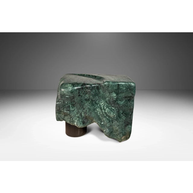 2000 - 2009 Abstract Organic Modern Sculpture Hand-Carved in Green Marble by Mark Leblanc for Mark Leblanc Studios, Usa, C. 2023 For Sale - Image 5 of 12