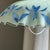 Vintage Pendant Light in White and Blue Glass with Wavy Edge, 1980s For Sale - Image 12 of 18