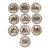 Set of Ten French Creil Faience Plates, Circa 1830 For Sale