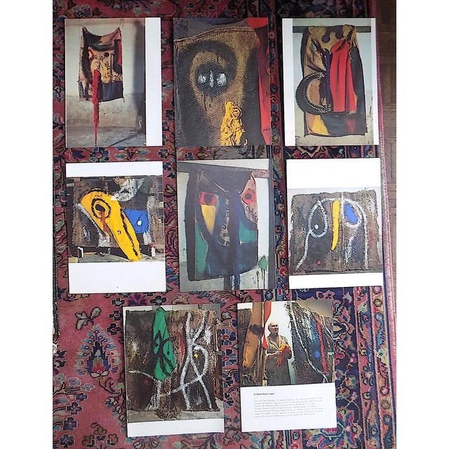 Vintage Mid 20th C. Joan Miro Derriere Le Miroir Abstract Quadrichrome Photographic Prints - Set of 8 For Sale - Image 9 of 9