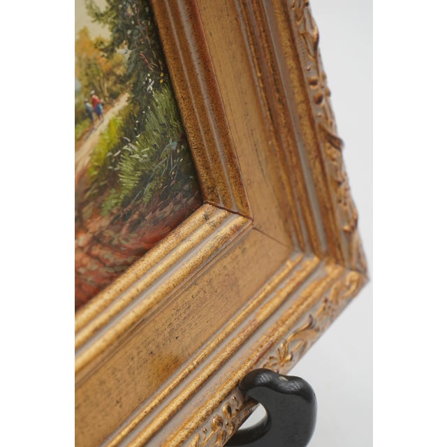 1980s Pair of Oil on Board Woodland Landscape Paintings - Signed For Sale - Image 13 of 15