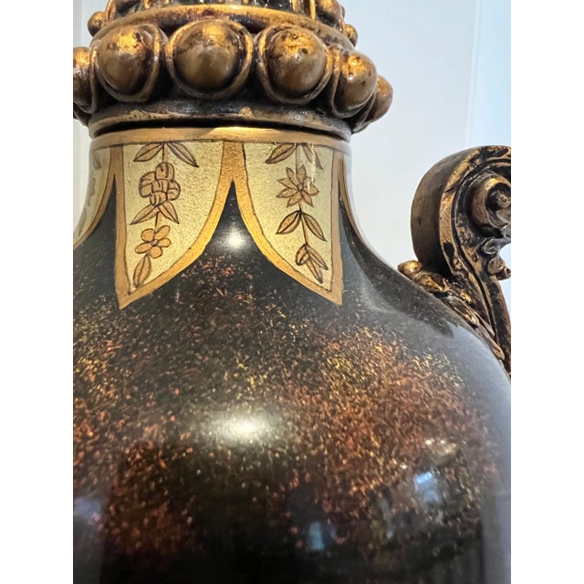 Classic Style Porcelain Urn For Sale - Image 11 of 11