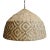 Rattan Diamond Weave Tribal Pendant Light Large For Sale In Los Angeles - Image 6 of 9