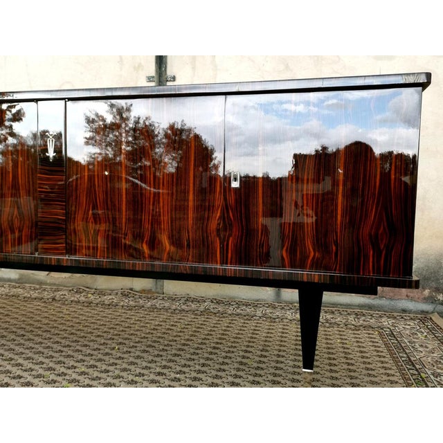 Large Mid-Century French Macassar Ebony Sideboard, 1960s For Sale - Image 10 of 16