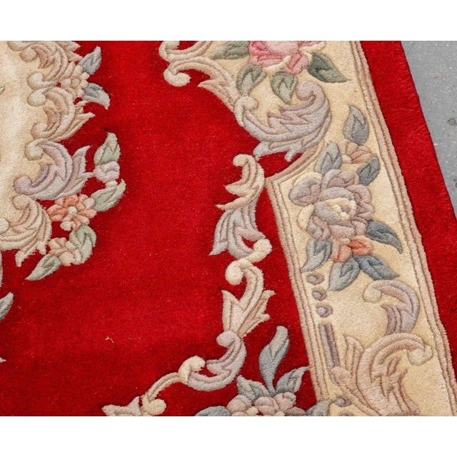 Chinese Floral Motif Rug, 6' 9" X 4' For Sale In New York - Image 6 of 8