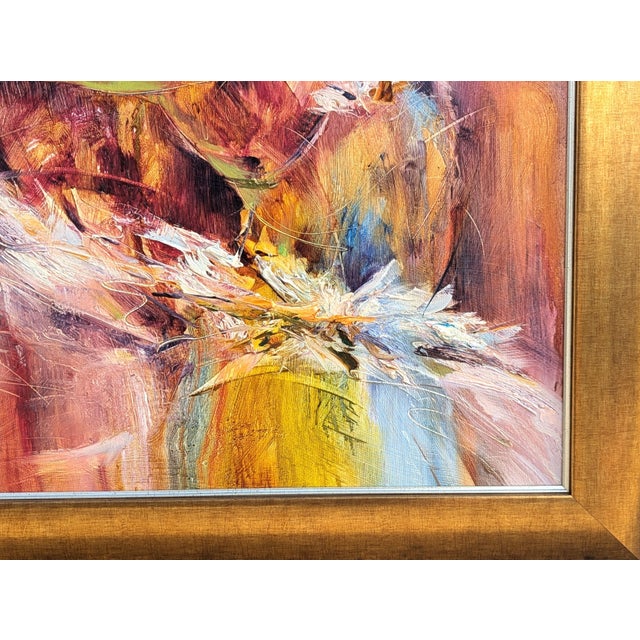 Andrew Manaylo "Impulse" Contemporary Colorful Painting of an Abstract Dancing Female Ballerina, 2012 For Sale In Houston - Image 6 of 10