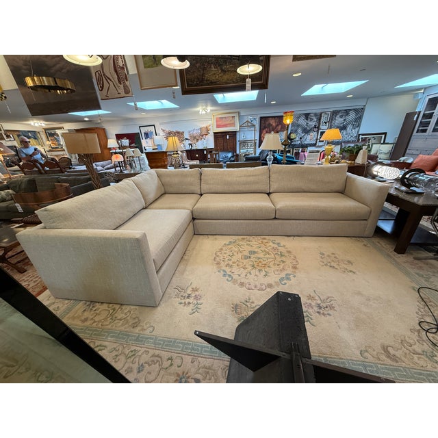 Modern Mitchell Gold + Bob Williams Haywood Two Piece Sectional For Sale - Image 3 of 18