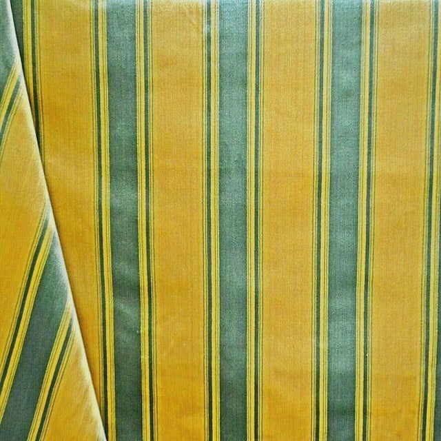 Contemporary Nancy Corzine Silk Velvet Stripe Designer Fabric by the