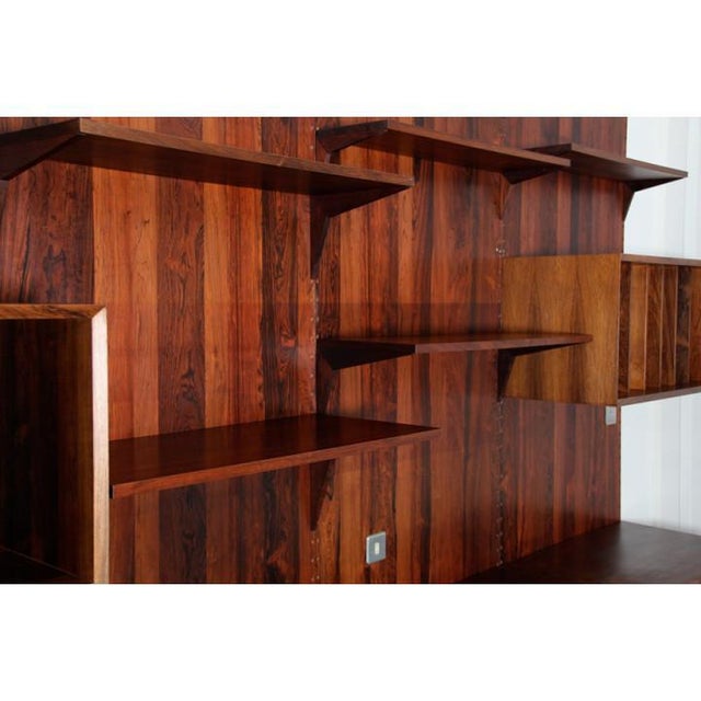 Rosewood Wall Shelving Unit by Poul Cadovious for Cado, 1960s For Sale - Image 15 of 18