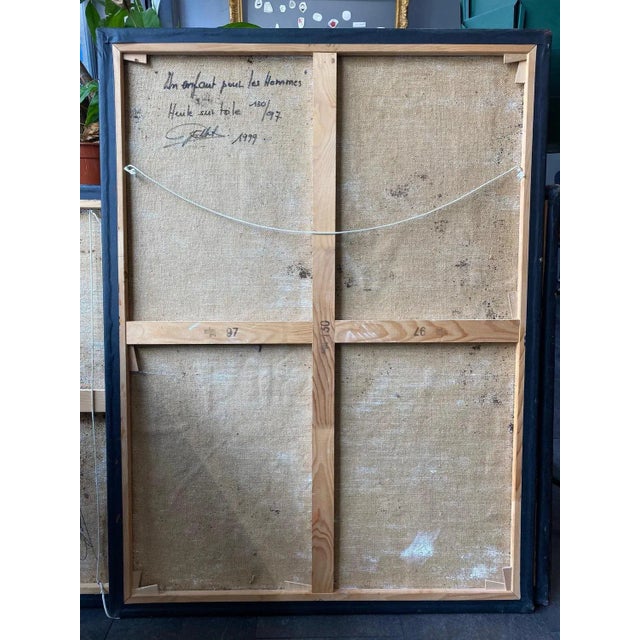 Gilbert Pauli, A Child for Humans, Oil on Canvas, 1999 For Sale - Image 4 of 8