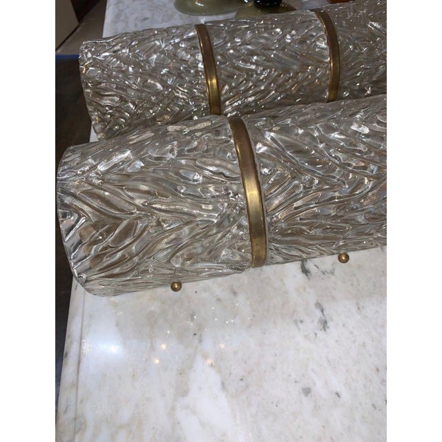 Mid 20th Century Murano Glass Sconces - A Pair For Sale In Dallas - Image 6 of 7
