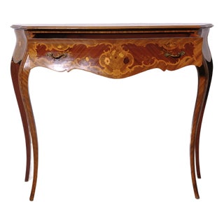 Louis XV Style Wooden Console Table, 1950s For Sale