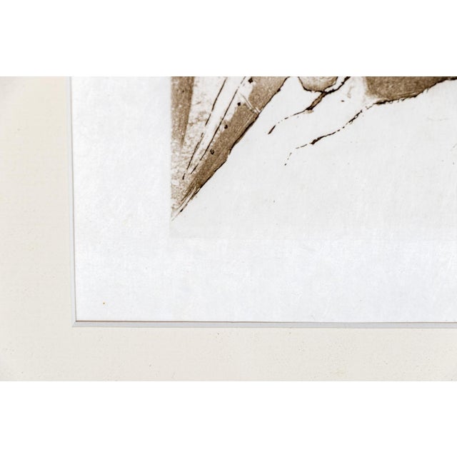 Abstract Limited Edition 1970 Dorothea Tanning Signed Original Etching - Amoureux Au Bord De Mer - Japan Paper Surrealism For Sale - Image 3 of 12