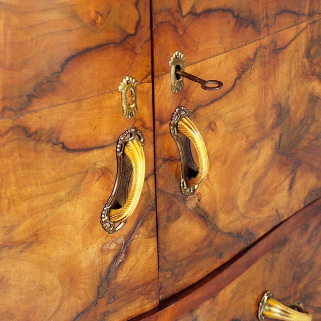 Art Deco Trumeau Cabinet in Walnut Briar from Atelier Borsani Varedo, 1920s For Sale - Image 3 of 8