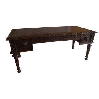 Antique Baroque Desk, 1850 For Sale