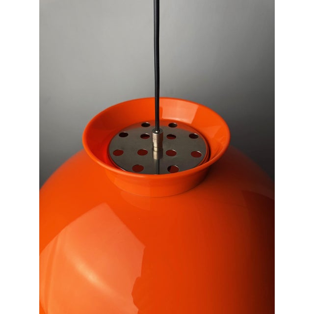 Orange KD6 Pendant Lamp by Achille and Pier Giacomo Castiglioni for Kartell, 1960s For Sale - Image 8 of 12