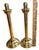 Vintage Tall Brass Column Candlesticks, Pair Adjustable For Sale In Miami - Image 6 of 8