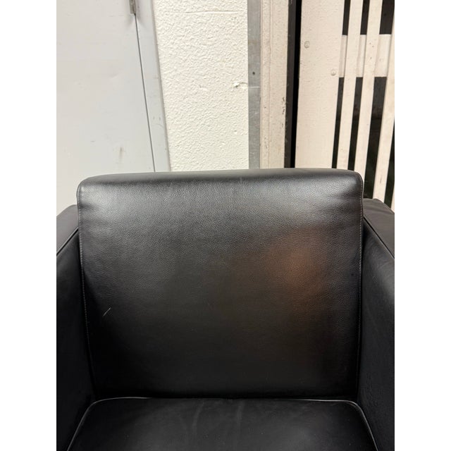 Animal Skin Rodolfo Dordoni for Minotti Copenhagen Leather Armchair For Sale - Image 7 of 12