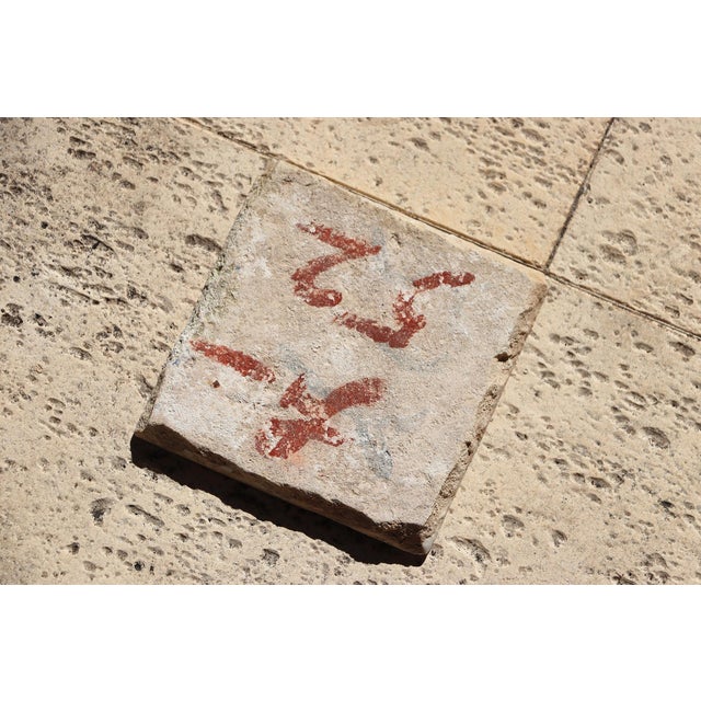 Antique 18th Century Blue and White Portuguese Tile Depicting a Woman Torso For Sale - Image 9 of 9