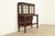 Charles Limbert Charles Rohlfs Antique Arts & Crafts Carved Mahogany Sideboard or Bar Cabinet With Leaded Glass Doors, Circa 1900 For Sale - Image 4 of 15