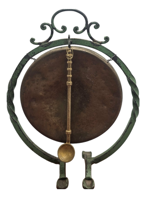 Asian Gong Bell, 1890s, Set of 2