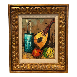 Mid 20th Century Beautiful Modernist Still Life Oil Painting, Signed ‘Toma’