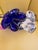 Handblown Art Glass Bowl Beranek Czech Artsy Cobalt Blue Centerpiece 9"d X 4"h For Sale - Image 4 of 12