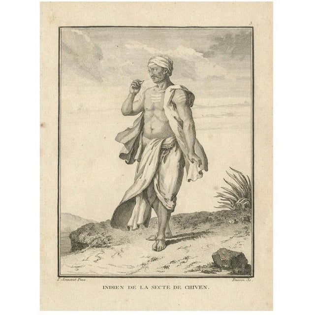 Indian Follower of the Shaivite Sect Sonnerat Voyage, 1806, Paper For Sale - Image 10 of 10