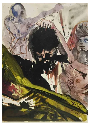 Salvador Dali, Iudit Abscidit Caput Holoferni, Lithograph, 1964