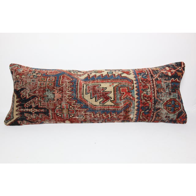 Here i am listing a 100% Handmade double knotted rug pillow cover, made from antique Persian tribal carpet rug. This’s a...