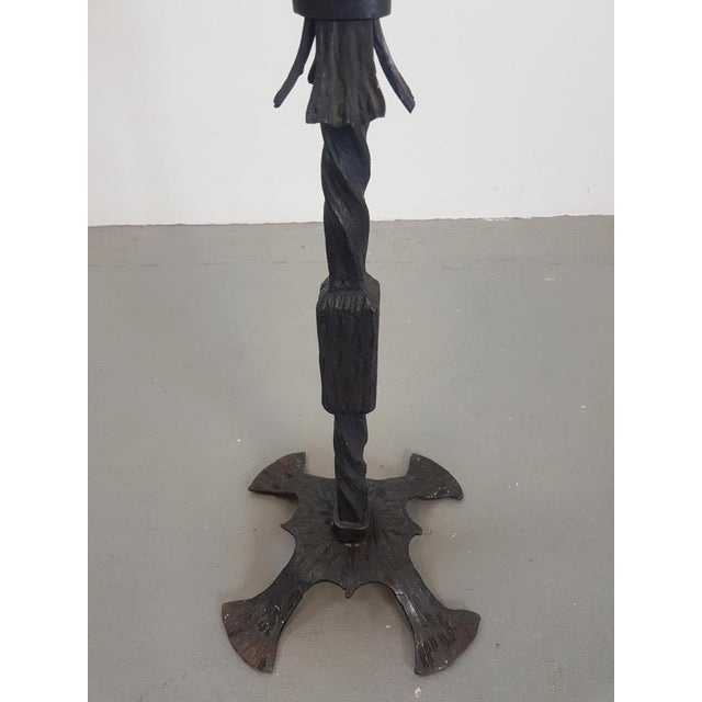Brutalist Cast Iron Candleholder, Germany, 1960s For Sale - Image 4 of 10