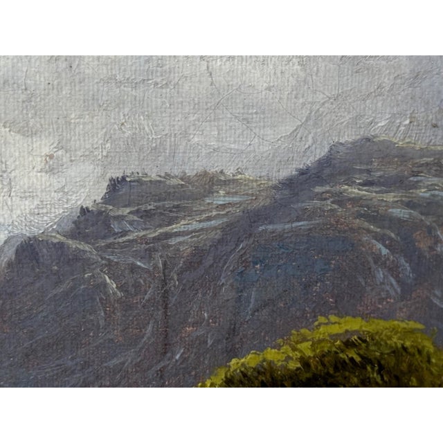 “A Quiet Pool, North Wales” — Victorian Welsh River Landscape Oil Painting by Thomas Spinks (C. 1890), River Conwy For Sale - Image 4 of 18