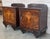This pair of circa 1930s French Art Deco side cabinets could be used to flank a sofa or as nightstands. Each has a storage...