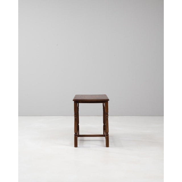 20th Century Belgian Wooden Coffee Table In Original Patina For Sale - Image 18 of 18